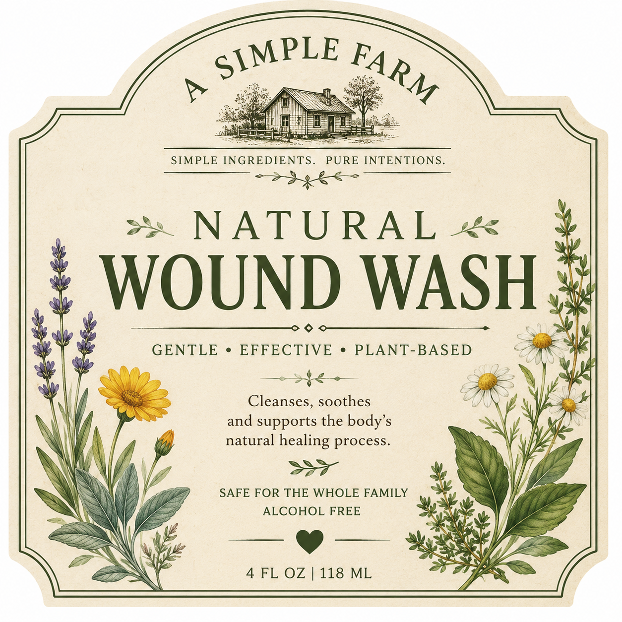Natural Wound Wash Kit