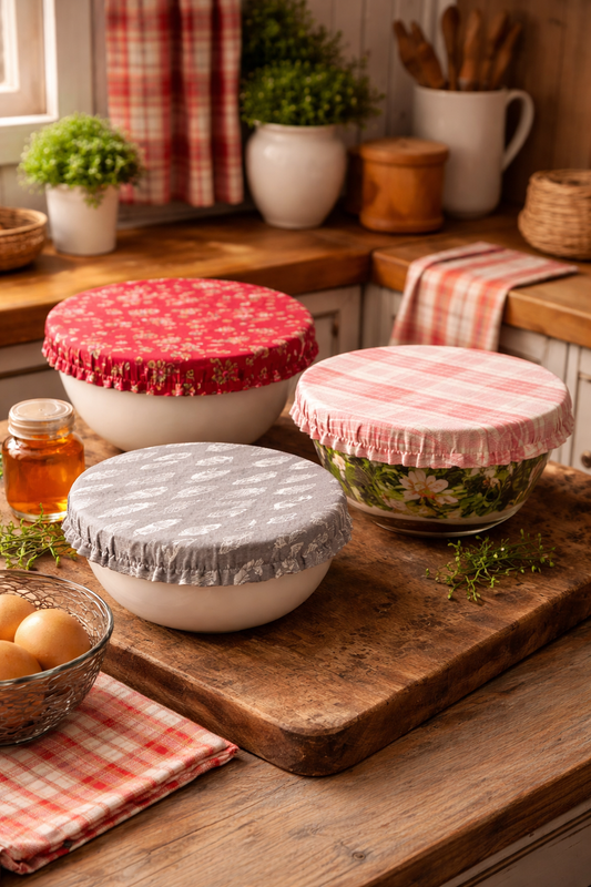 Fabric Bowl Covers, 10”