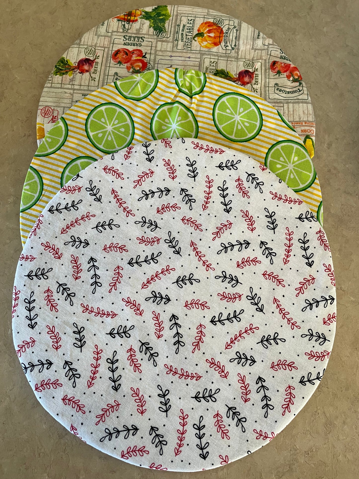 Fabric Bowl Covers, 10”