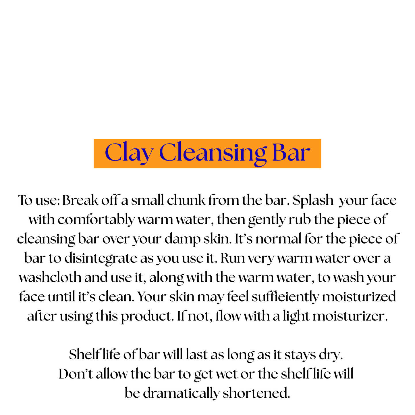 Clay Cleansing Bar